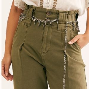 NWT Free People Metal Chain Charm Belt XS S M L